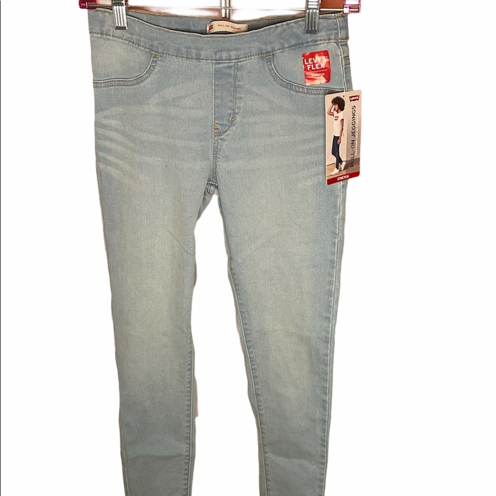 Levi’s Pull Up Jean Leggings 14 Kids Stretch NWT